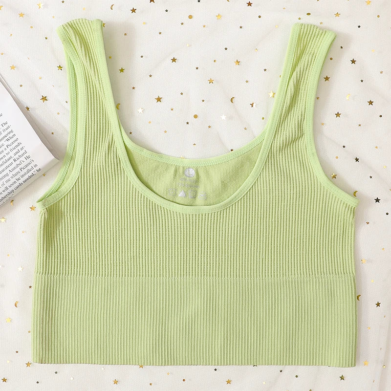 CowLost | product_id-seamless-ribbed-wireless-sports-bra-tank-top-crop-for-women |23