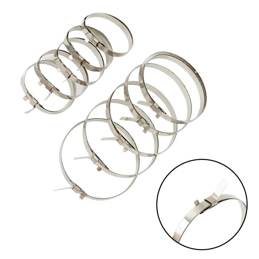 CowLost | product_id-10pcs-adjustable-stainless-steel-cv-boot-clips-universal-auto-atv-shaft-clamps-kit |9