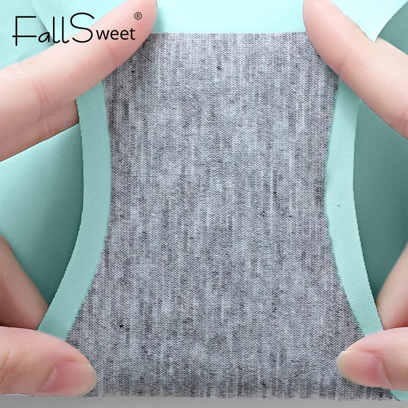 CowLost | product_id-fallsweet-7pcs-seamless-plus-size-mid-waist-ice-silk-panties-for-women |2