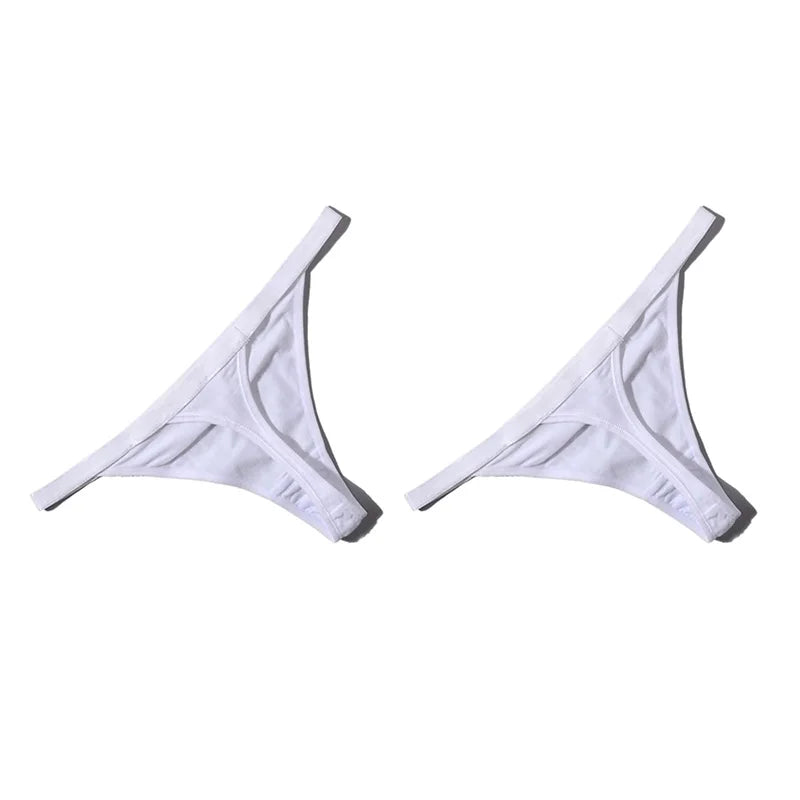 CowLost | wsfsljwdw-sexy-women-cotton-g-string-thongs-low-waist-seamless-panties |30