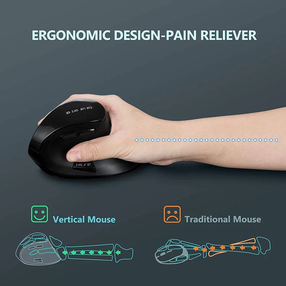 CowLost | product_id-jomaa-silent-vertical-ergonomic-bluetooth-wireless-mouse-with-dual-mode-adjustable-sensitivity |8