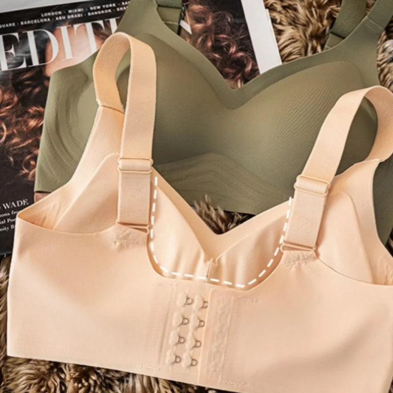 CowLost | product_id-plus-size-seamless-wire-free-push-up-bra-with-adjustable-straps-m-3xl |5