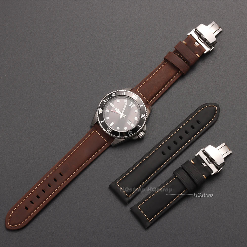 CowLost | watch-bands-product_id-genuine-calfskin-leather-watchbands-with-butterfly-buckle-20-26mm-replacement-strap |5