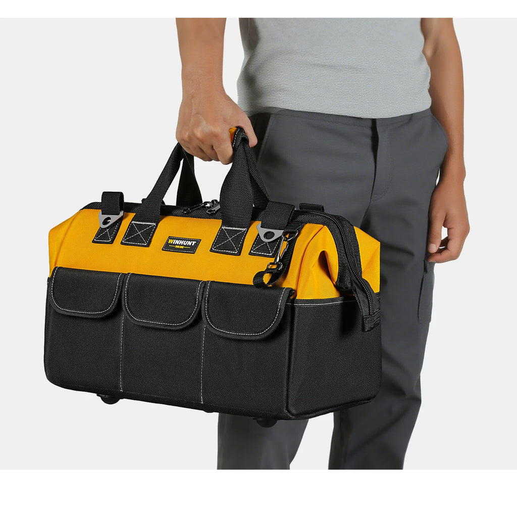 CowLost | product_id-heavy-duty-14-pocket-tool-bag-with-adjustable-shoulder-strap-organizer-storage |11