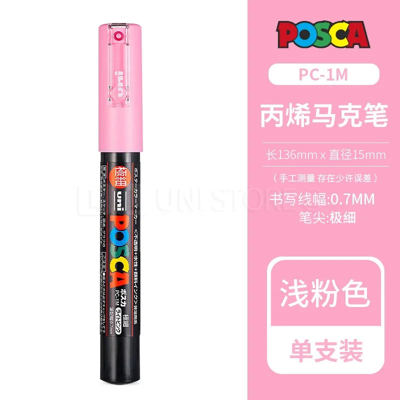 CowLost | product_id-uni-posca-pc-1m-3m-5m-multi-color-acrylic-permanent-marker-for-fabric-rock-metal-pop-posters-graffiti |22