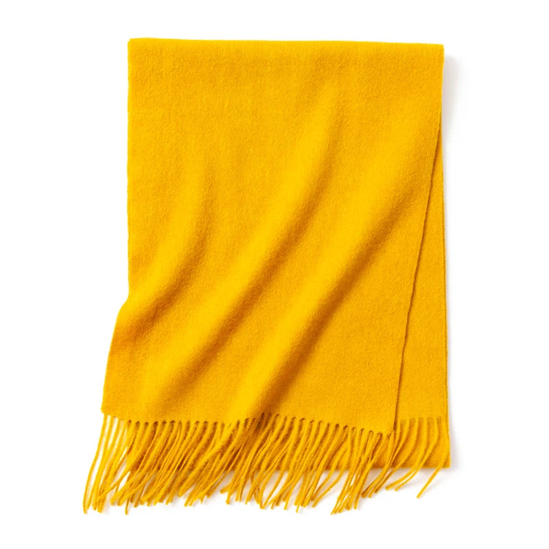 CowLost | winter-pure-long-wool-scarf-women-luxury-brand |63