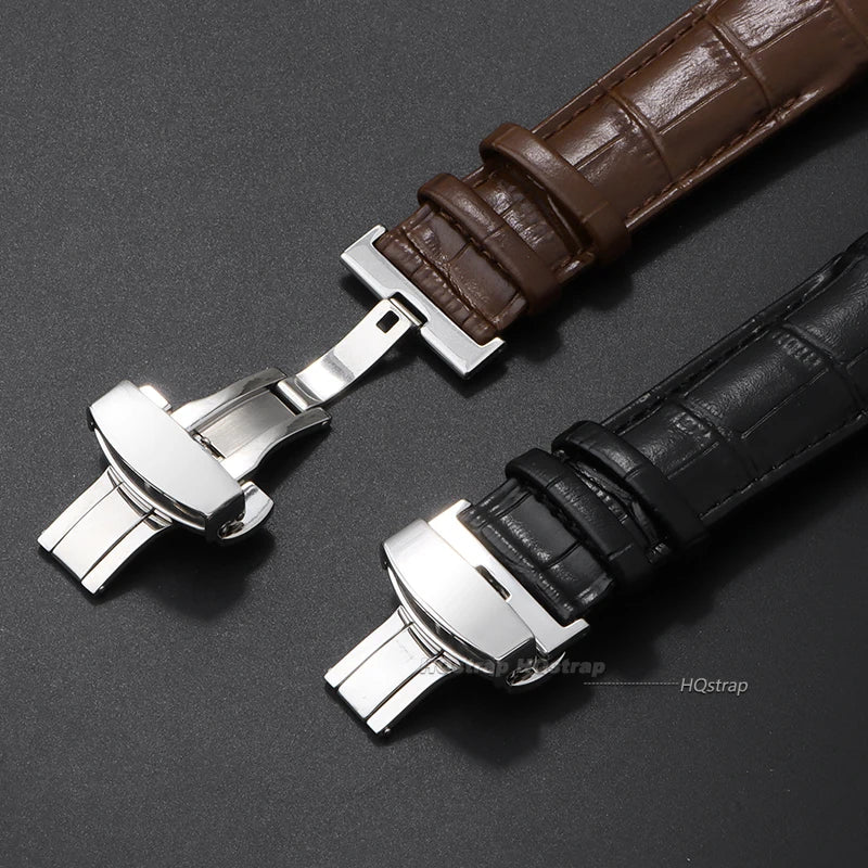 CowLost | product_id-calfskin-leather-watch-band-for-tissot-t035-with-butterfly-buckle-22-24mm |11