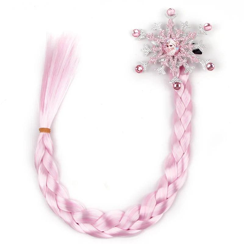 CowLost | frozen-princess-elsa-headband-snowflake-tiara-wig-braid |15