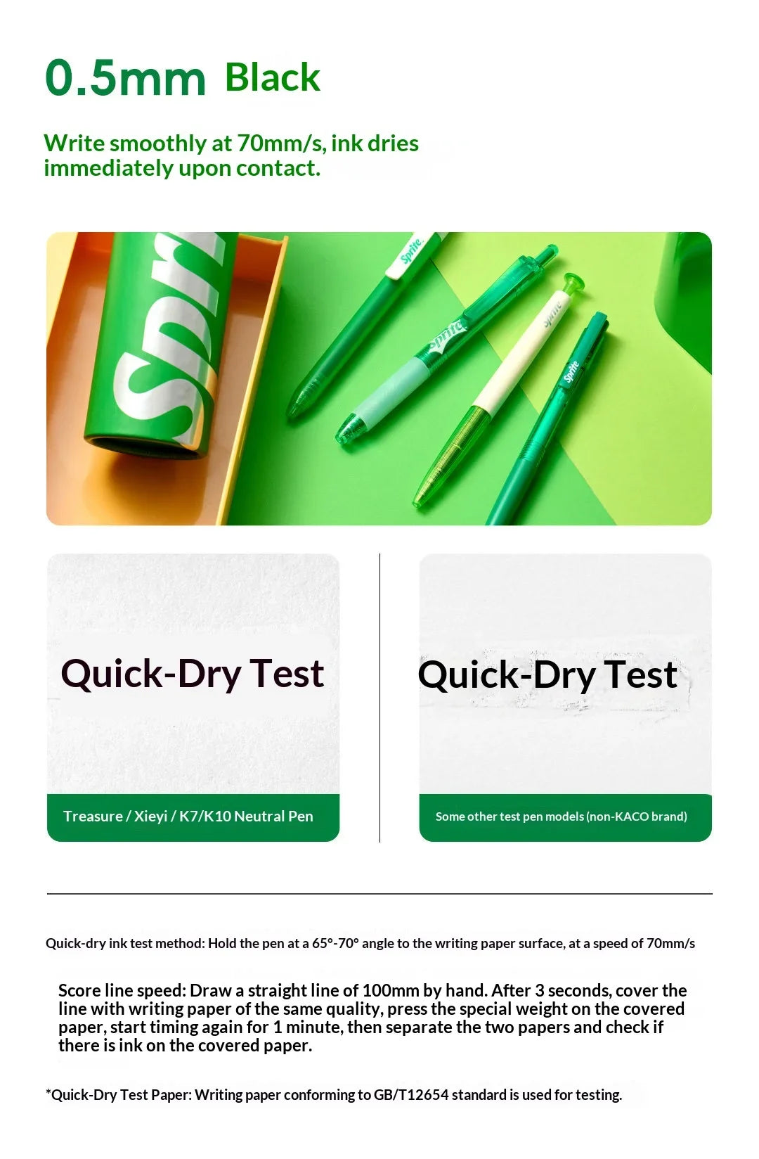 CowLost | product_id-kaco-sprite-fanta-coca-cola-gel-pen-set-0-5mm-fine-point-large-capacity-smudge-free-ink |15