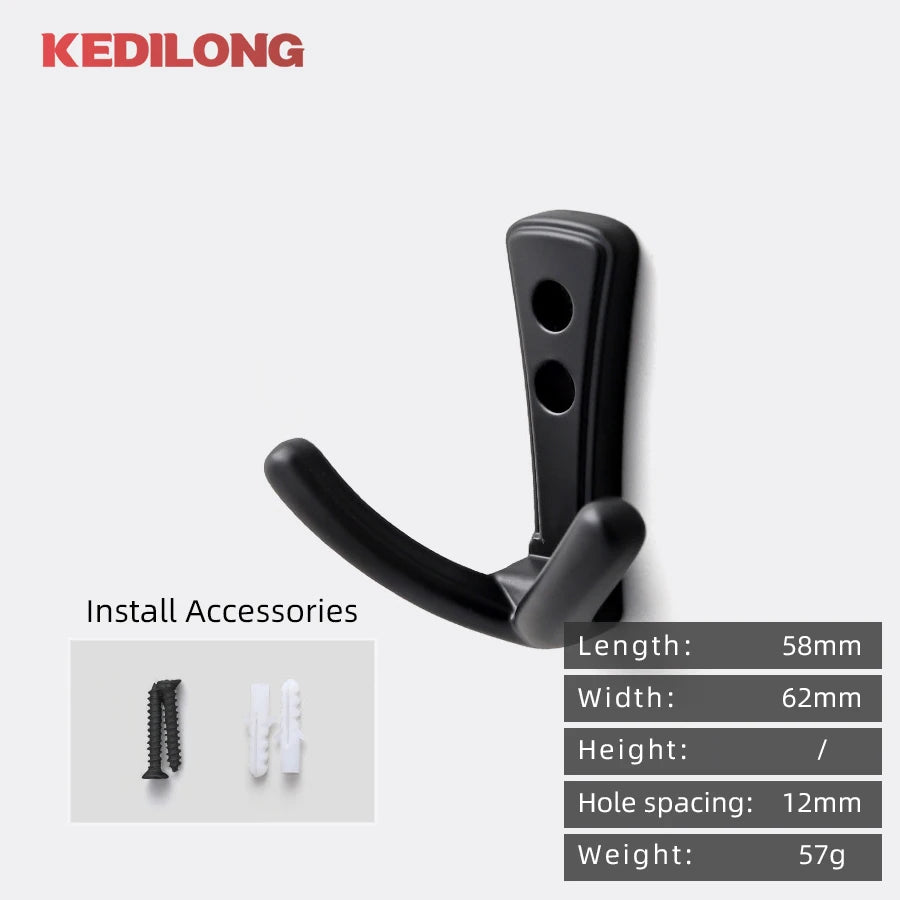 CowLost | modern-minimalist-zinc-alloy-black-clothes-hook-furniture |25