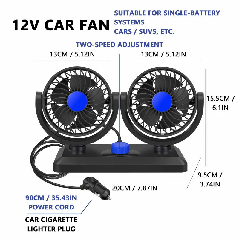 CowLost | product_id-dual-head-3-speed-adjustable-12v-24v-5v-portable-rotating-car-cooling-fan-for-suv-truck |21