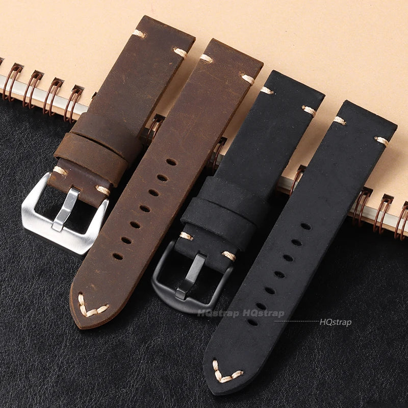 CowLost | bracelets-product_id-handmade-cowhide-leather-watchband-for-panerai-pam111-441-vintage-brown-strap-22-26mm |2