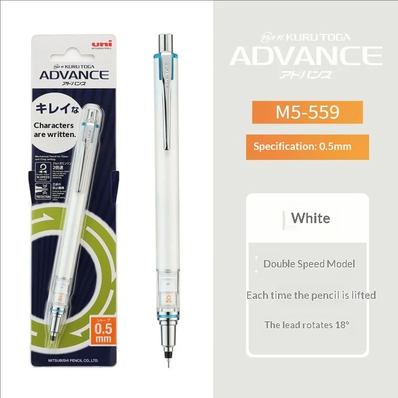 CowLost | product_id-uni-kuru-toga-advance-black-tech-mechanical-pencil-0-5mm-double-speed-auto-rotation-anti-break-lead |26
