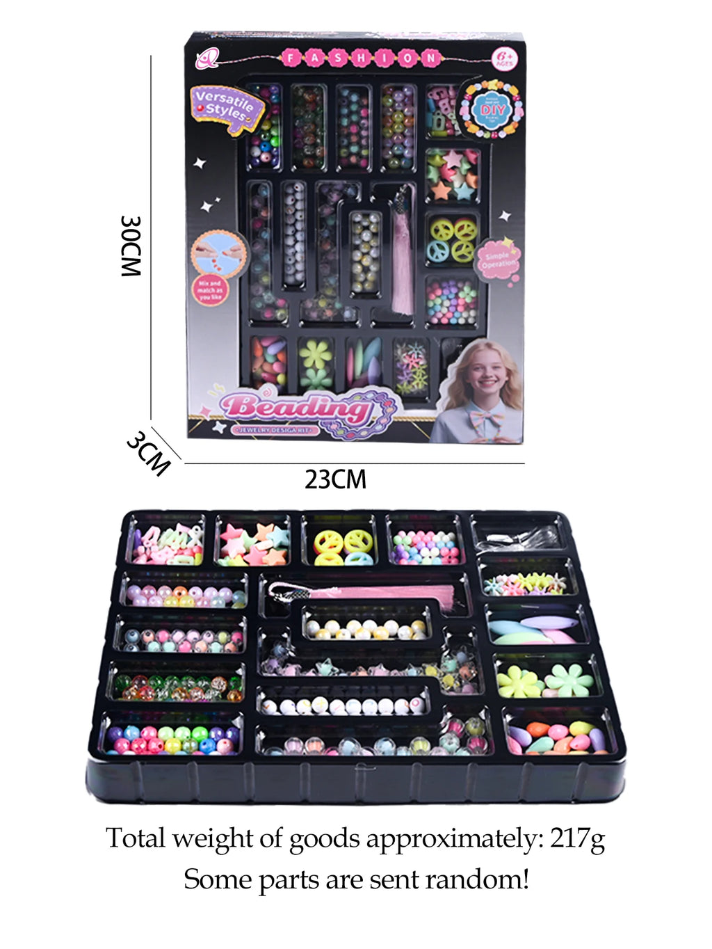 CowLost | product_id-diy-handmade-beaded-toy-set-for-bracelets-necklaces-gifts-for-girls |17