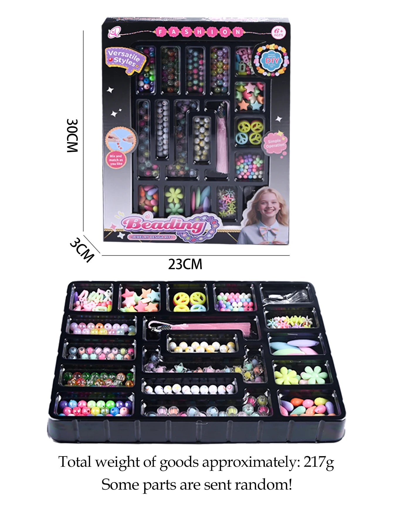 CowLost | product_id-diy-handmade-beaded-toy-set-for-bracelets-necklaces-gifts-for-girls |17