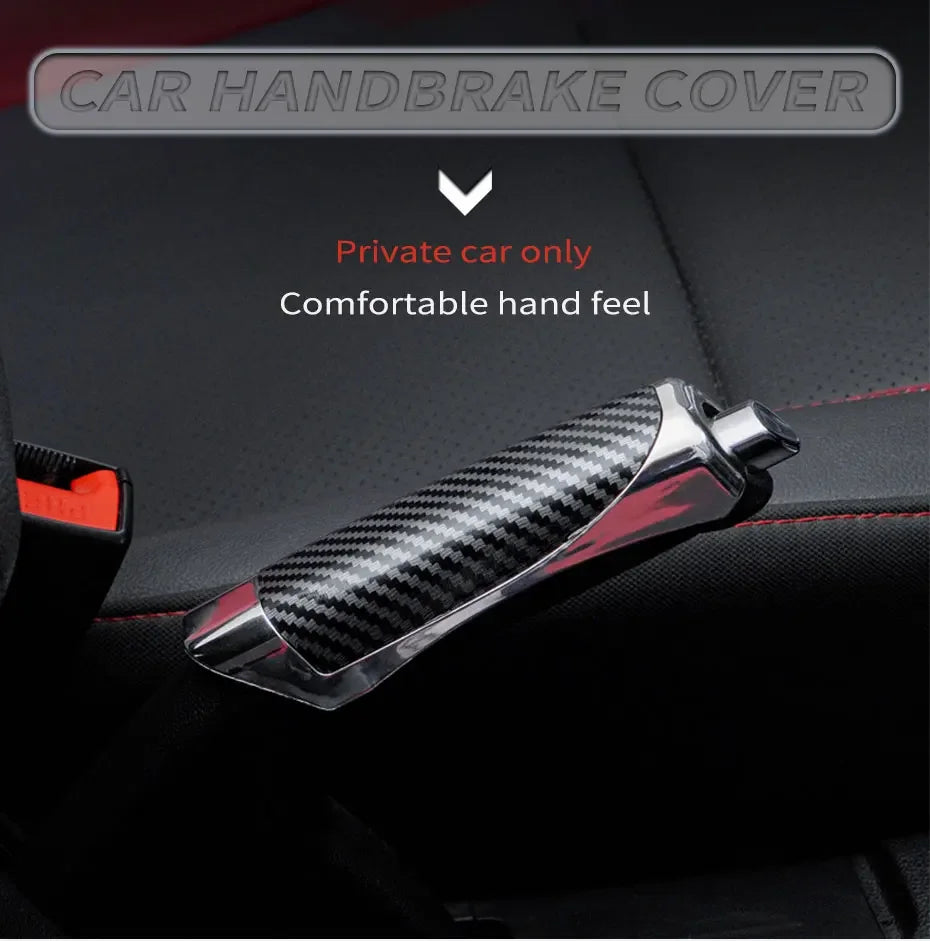 CowLost | hand-grips-product_id-car-hand-brake-cover-carbon-fiber-protection-grip-interior-accessory |7