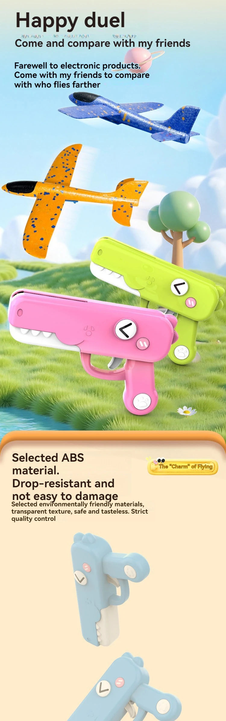 CowLost | product_id-kids-outdoor-foam-plane-glider-launcher-toy-for-camping-gift |13