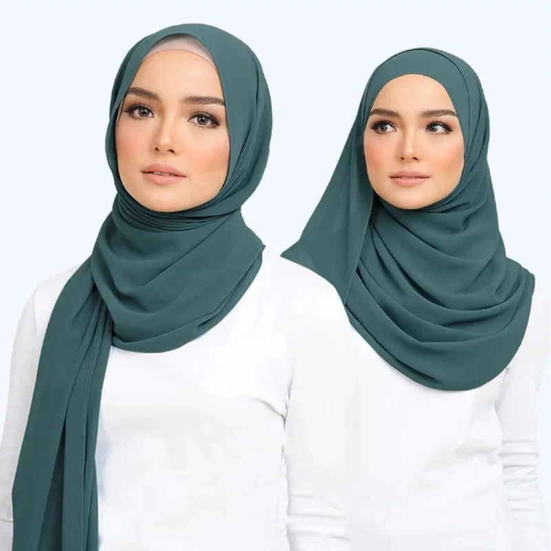 CowLost | muslim-chiffon-hijab-scarf-women-long-solid-color |2