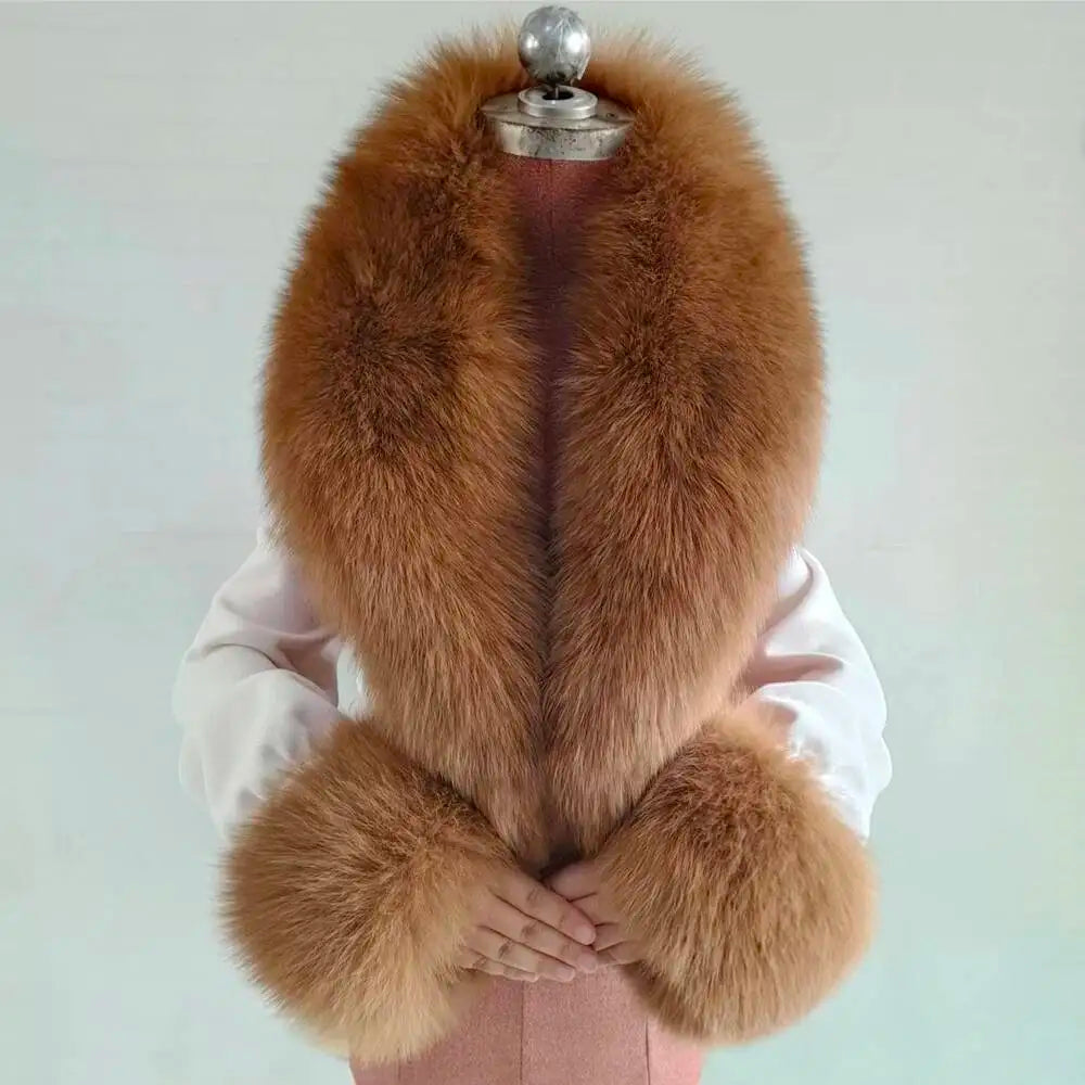 CowLost | winter-natural-fox-fur-scarf-and-cuff-set |43