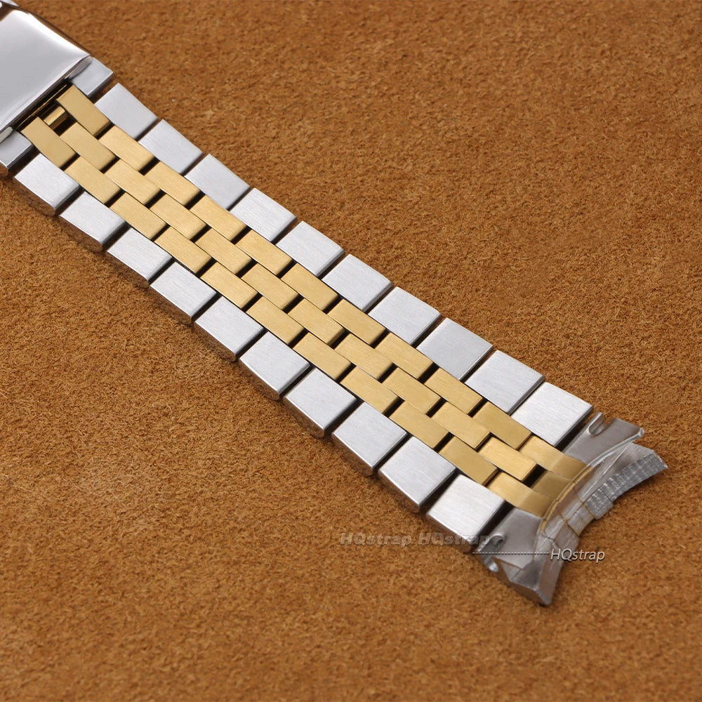 CowLost | product_id-curved-end-stainless-steel-jubilee-watch-strap-for-rolex-13-21mm-unisex-luxury-band |6