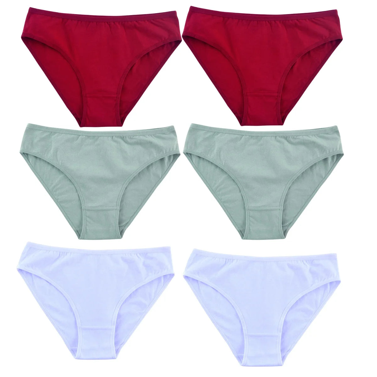 CowLost | product_id-6pcs-women-seamless-cotton-briefs-m-xl-solid-color-comfortable-panties |16