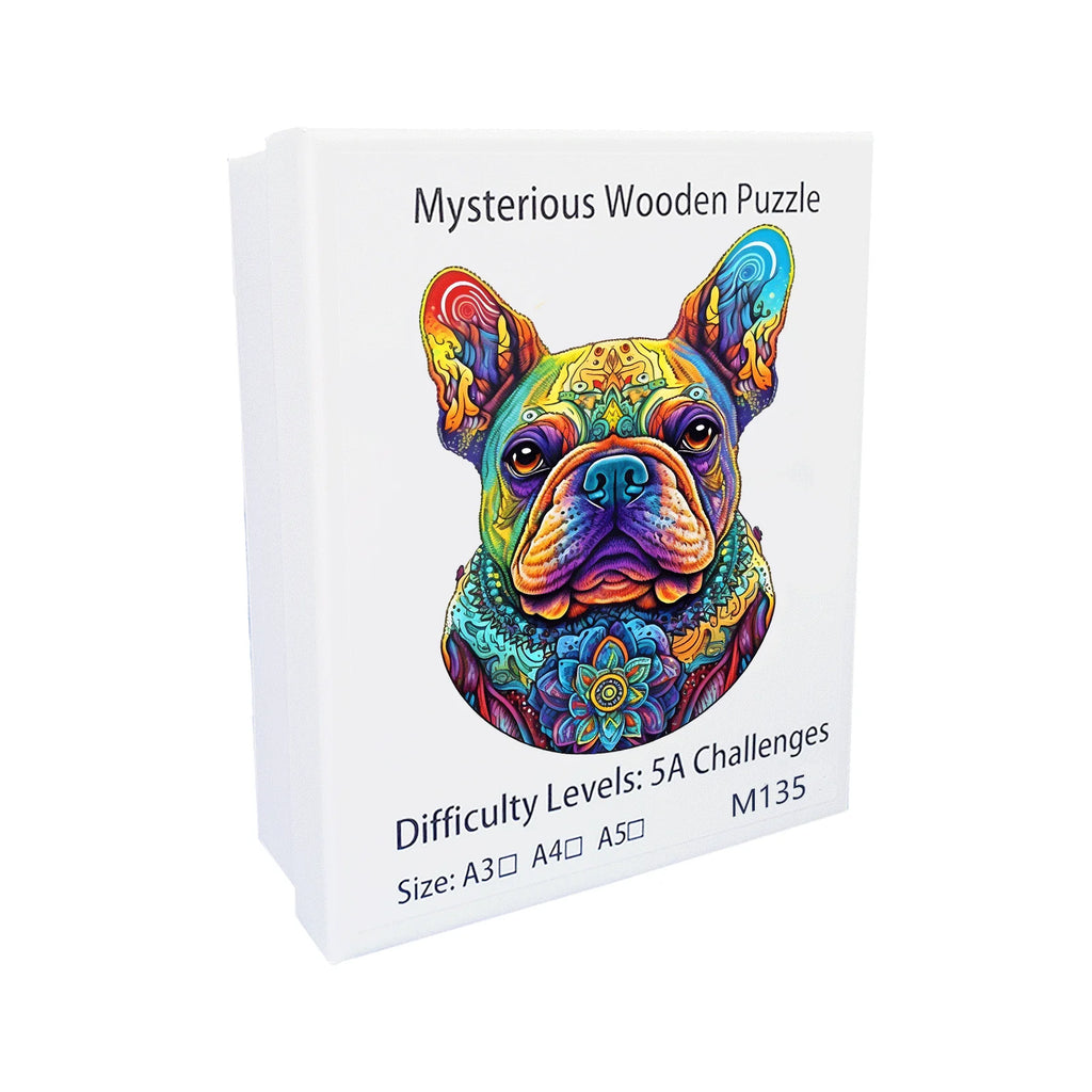 CowLost | product_id-puppy-pattern-wooden-3d-puzzle-animal-shape-stress-relief-toy-gift |6