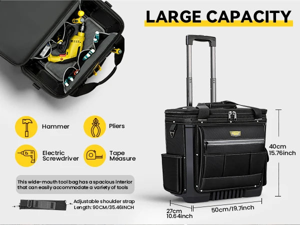CowLost | product_id-winhunt-oxford-fabric-rolling-tool-bag-with-telescoping-handle-for-electrician-tool-organization |9