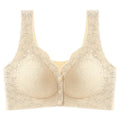CowLost | product_id-womens-wireless-front-buckle-lace-thin-cup-gathered-sports-bra-vest-large |14