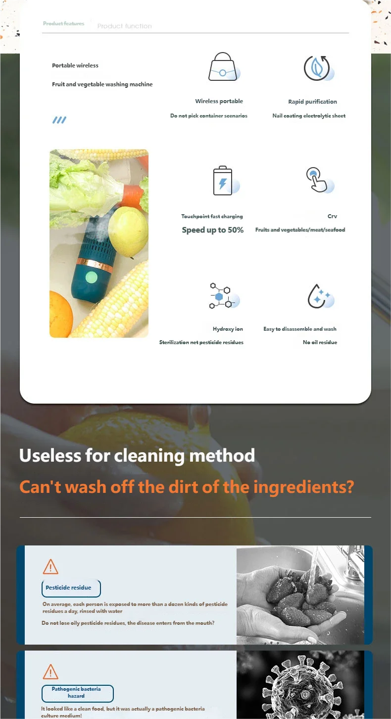 CowLost | binoculars-product_id-homefish-portable-3000mah-fruit-vegetable-cleaner-device |8