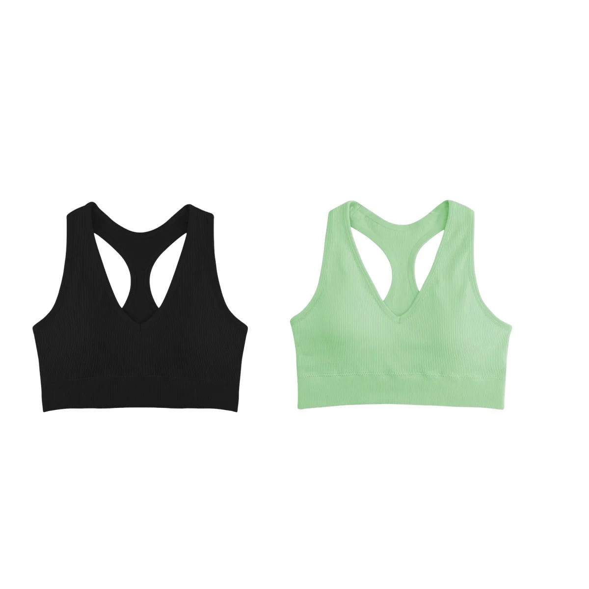 CowLost | product_id-2pcs-seamless-wireless-padded-y-back-breathable-sports-bras-for-women |14