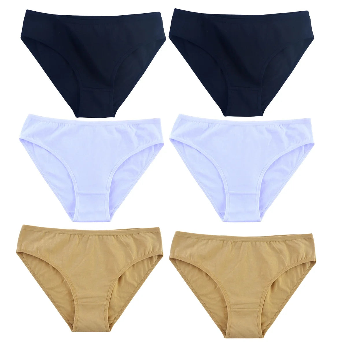 CowLost | product_id-6pcs-women-seamless-cotton-briefs-m-xl-solid-color-comfortable-panties |12