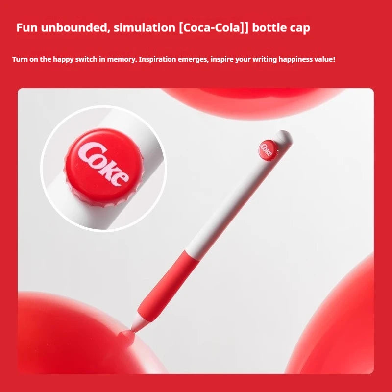 CowLost | product_id-kaco-coca-cola-co-branded-0-5mm-black-gel-pen-quick-drying-for-students-exams |5
