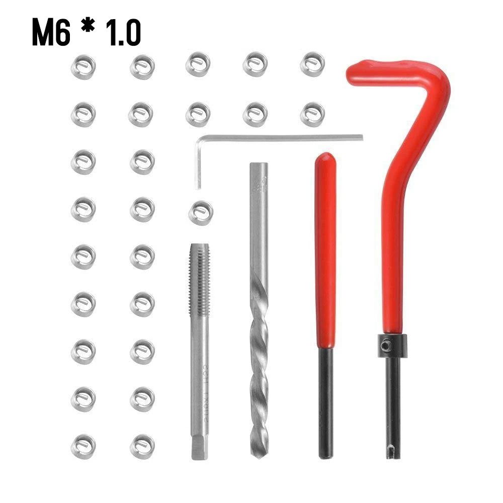 CowLost | product_id-15pcs-metric-helicoil-thread-repair-kit-m5-m14-m12x1-5-for-car-coil-tools |59