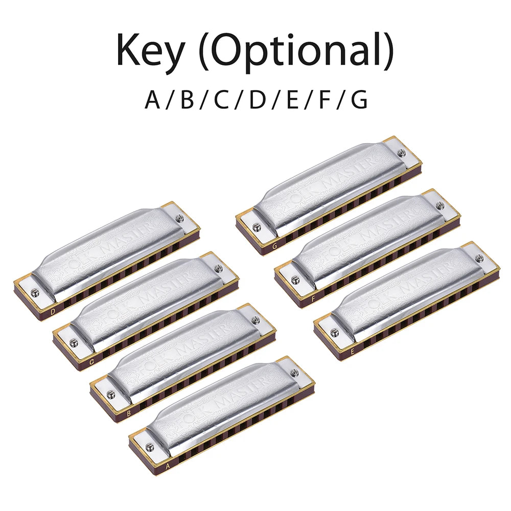 CowLost | product_id-folkmaster-10-hole-diatonic-blues-harmonica-key-of-c-with-20-tones-a-b-e-f-g-standard |2