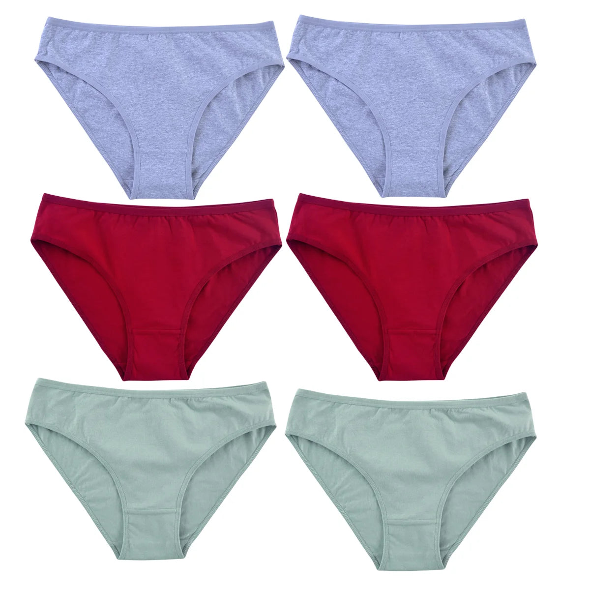 CowLost | product_id-6pcs-women-seamless-cotton-briefs-m-xl-solid-color-comfortable-panties |8