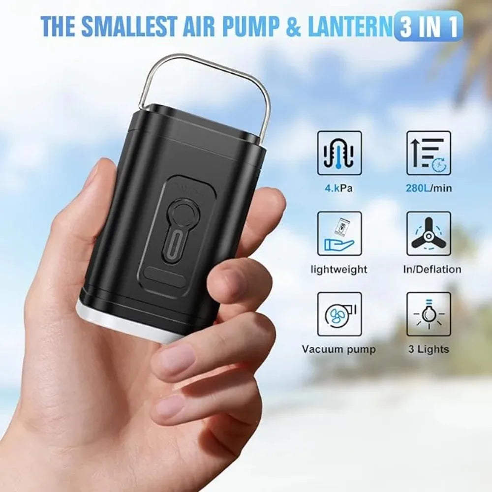CowLost | camping-lights-lanterns-product_id-3-in-1-mini-wireless-electric-air-pump-with-lights-usb-inflator-and-deflator-for-camping |2