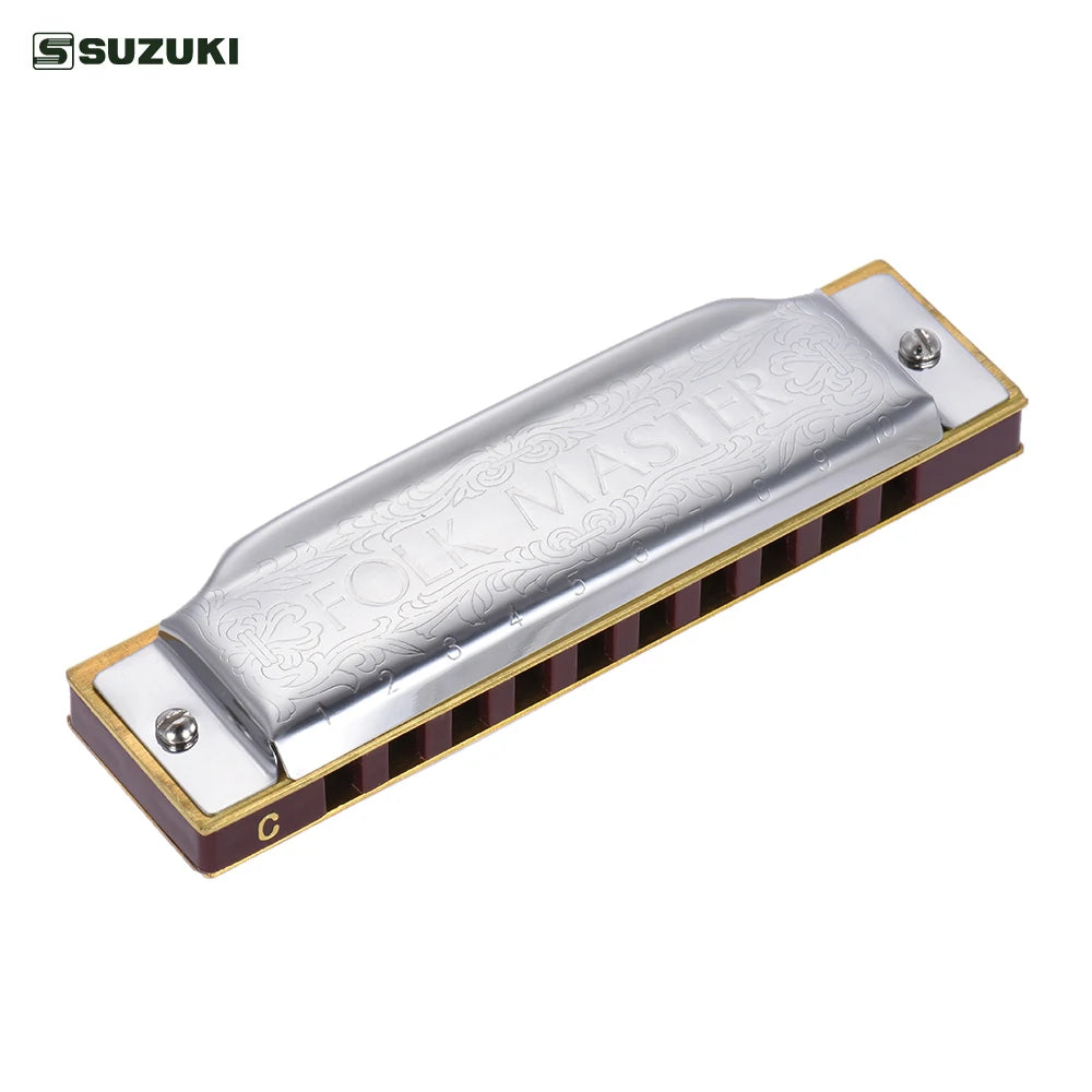 CowLost | product_id-folkmaster-10-hole-diatonic-blues-harmonica-key-of-c-with-20-tones-a-b-e-f-g-standard |1