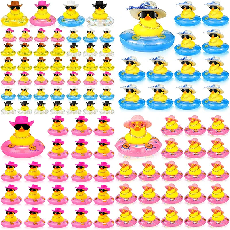 CowLost | product_id-24-pack-summer-rubber-duck-car-dashboard-decorations-with-mini-hat-and-swim-ring |1