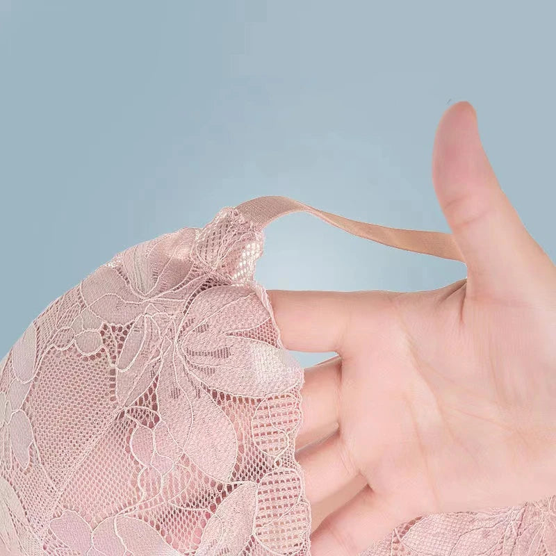 CowLost | product_id-lace-back-wireless-adjustable-seamless-push-up-bra-large-size |12