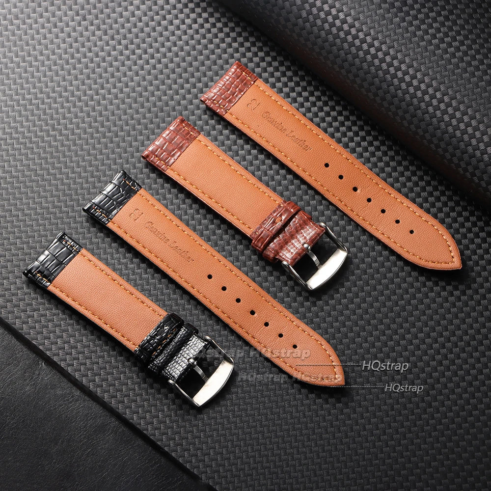 CowLost | product_id-waterproof-leather-watch-band-18mm-22mm-lizard-pattern-sport-strap-for-smartwatch-unisex |12