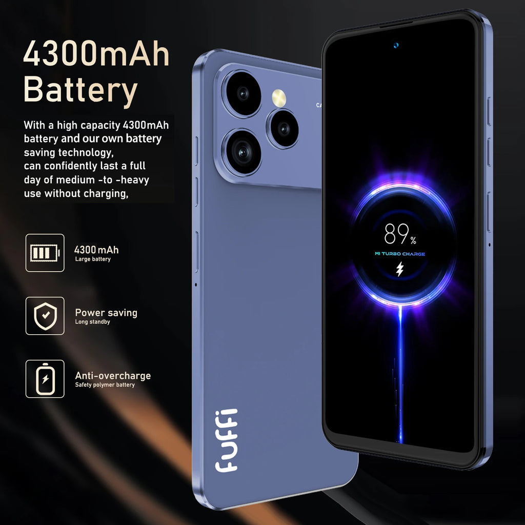CowLost | fuffi-i17-pro-max-smartphone-5g-android-8gb-ram-256gb-rom-6-56-inch-phone |9