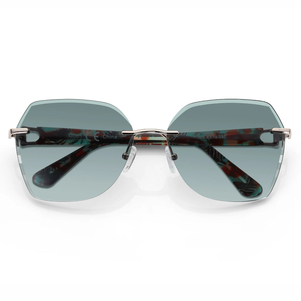 CowLost | zenottic-fashion-women-rimless-sunglasses-for-ladies-trendy-geometric-diamond-cutting-gradient-lens |26
