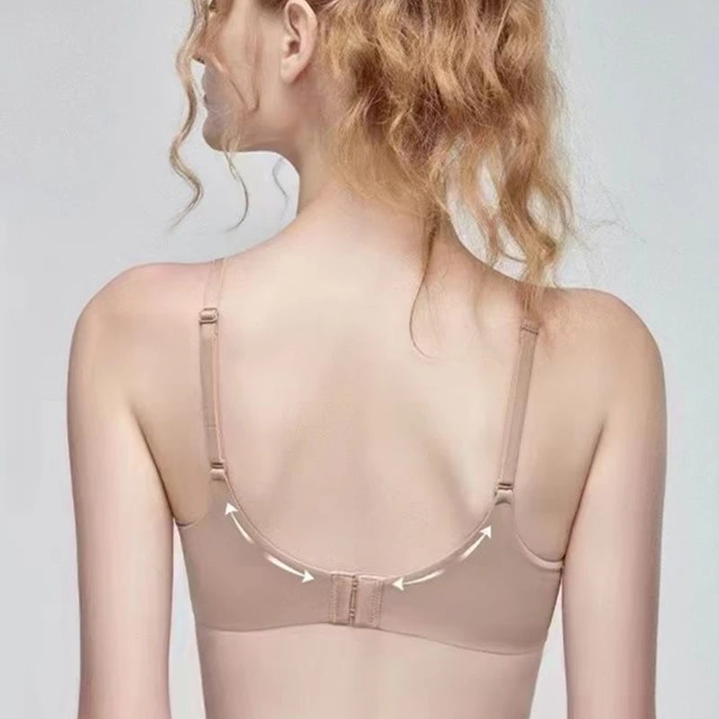 CowLost | thin-one-piece-seamless-underwear-womens-small-breasts-gathered-on-the-collection-side-breasts-no-steel-ring-breathable-bra |12