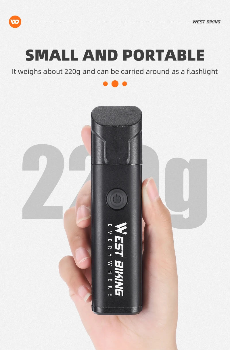 CowLost | west-biking-bike-front-light-induction-bicycle-bright-light-usb-charging-flashlight-cycling-waterproof-torch-bike-headlight |25