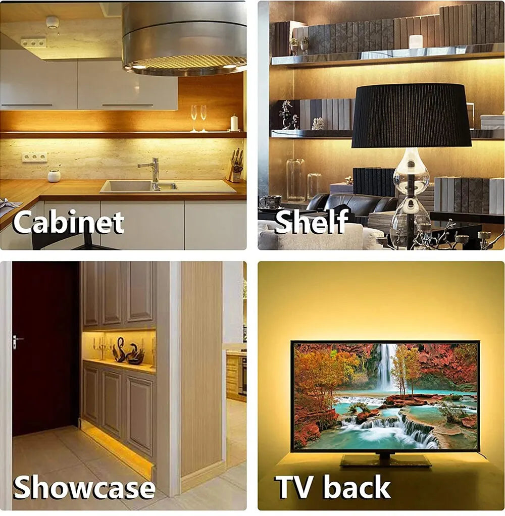 CowLost | tv-led-backlight-strips-bars-product_id-1-5m-usb-5v-led-strip-light-60-leds-m-gesture-control-dimmable-night-backlight-for-tv-kitchen-cabinet |13