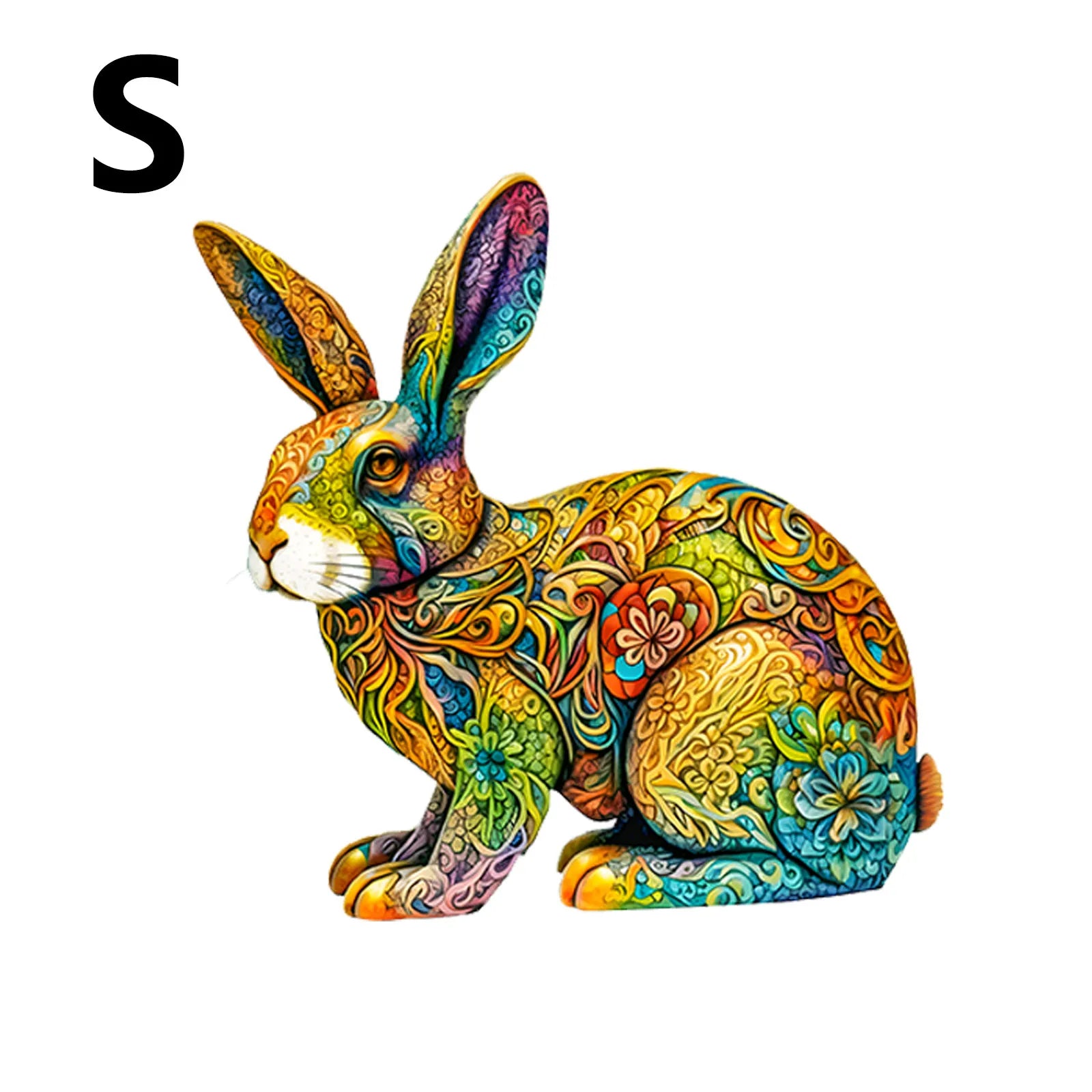 CowLost | product_id-rabbit-shaped-wooden-jigsaw-puzzle-creative-christmas-halloween-gift |7