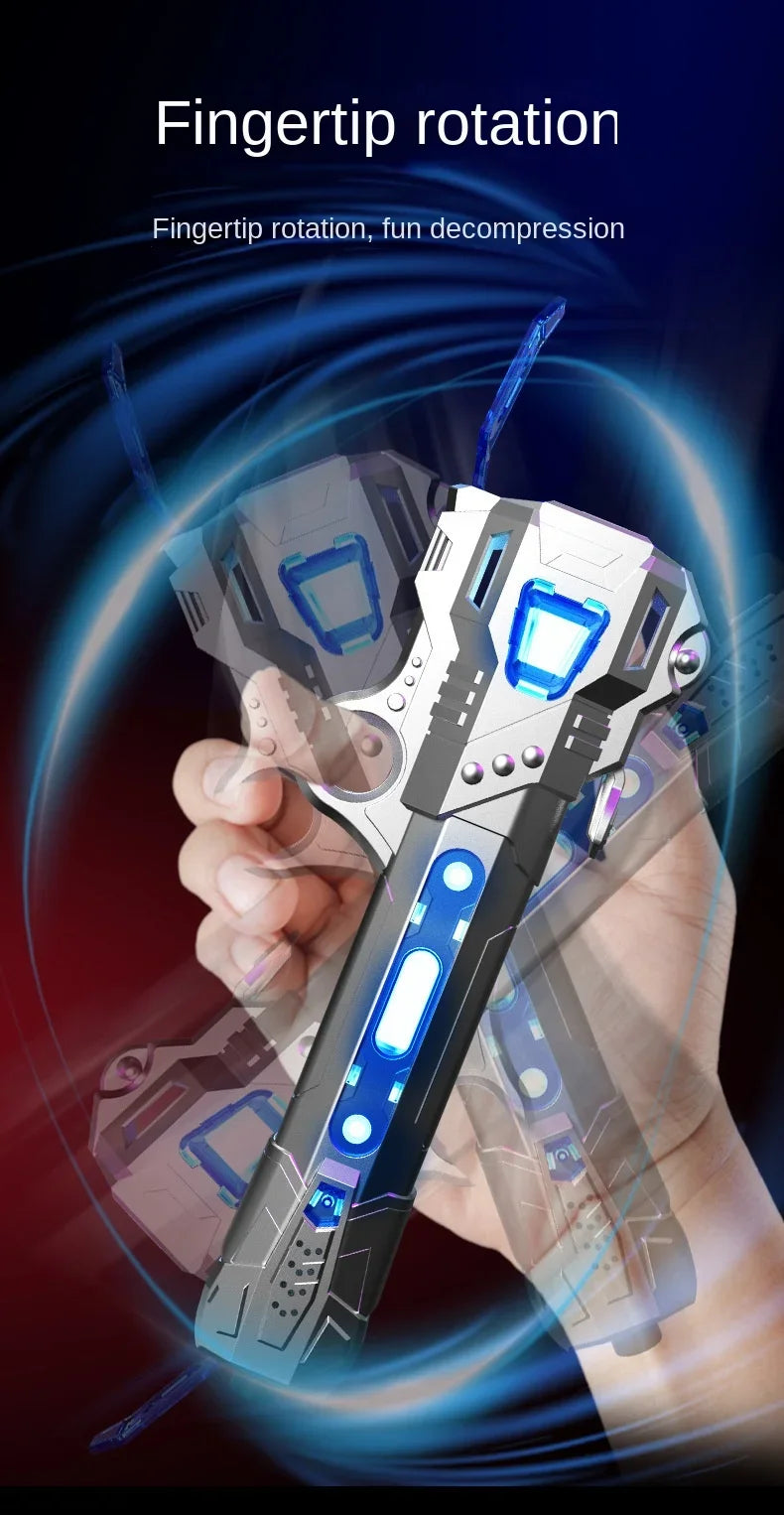 Children's Colorful Telescopic Glowing Music Laser Sword 2-in-1 Rotating Light Toy