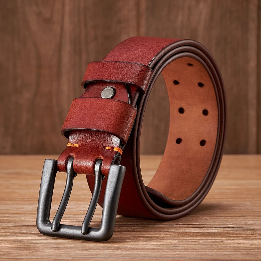 CowLost | 4-3cm-thick-high-quality-cowskin-genuine-leather-belt-for-men |12