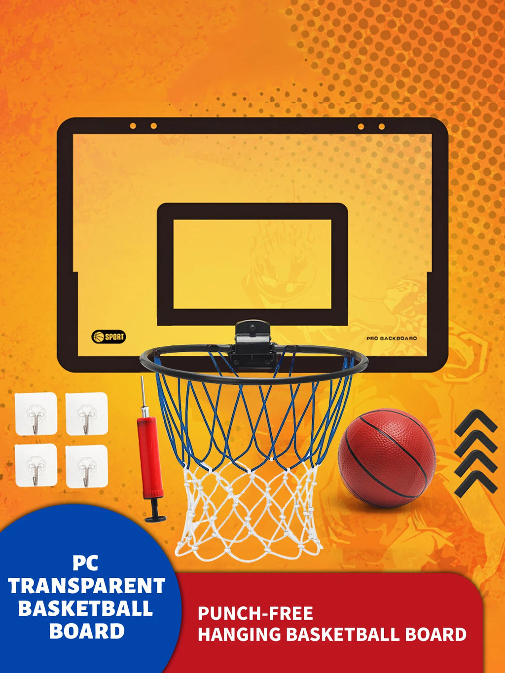 CowLost | product_id-foldable-wall-mounted-childrens-basketball-stand-indoor-outdoor-silent-no-drill |6