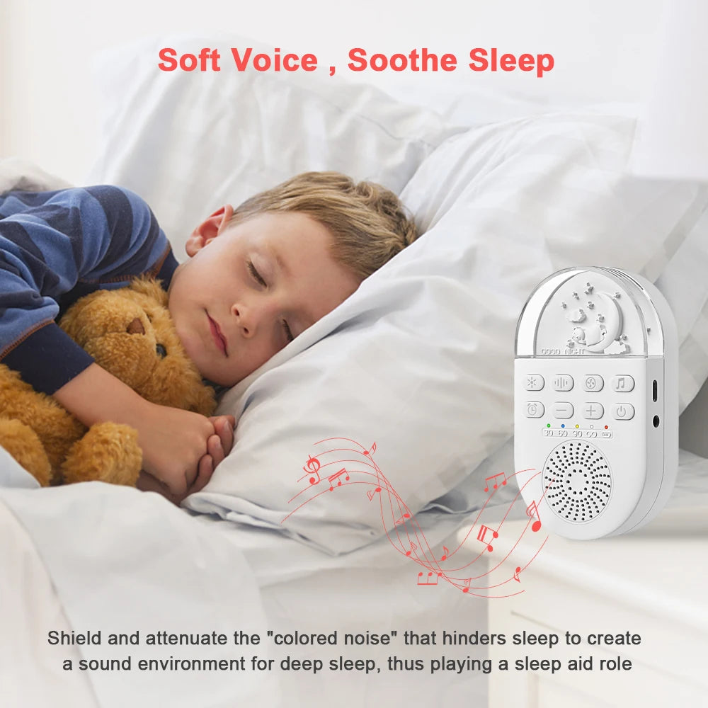 CowLost | portable-white-noise-baby-sleep-machine-24-soothing-sounds-soft-breath-light-30-60-90-timing-for-baby-adult-office-travel |14